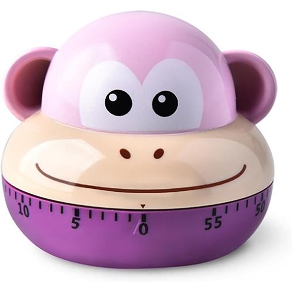 Mechanical Kitchen Timers, Mechanical Kitchen Timers Cartoon Animal Shape Accurate 60 Minutes Manual Timer for Students