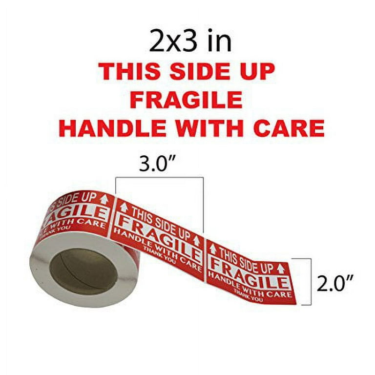 Caution/This Side Up/Handle With Care Label