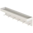 thumbnail image 2 of Key Holder for Wall Decorative - Mail Organizer and Key Rack with Tray for Hallway Kitchen Farmhouse Decor,Stainless Steel Key Hooks Mail Holder Wall Mounted - 6 Hooks (White), 2 of 15
