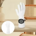 thumbnail image 3 of Milisten 1pc Vinyl Simulation Male Hand Model Hand Form Ring Stand Holder Hand Mannequin Rack Watch Ring Display Props(White), 3 of 5