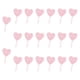 thumbnail image 2 of 20 adornos para tartas, cupcakes, cartas de amor, suministros para tartas, letreros de compromiso Rosa Blanco, 2 of 9
