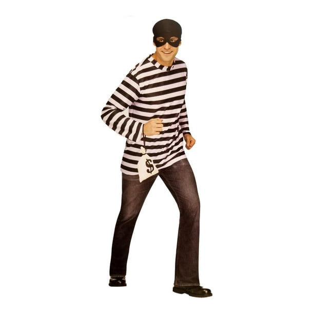 Mens FW Burglar Costume Robber Thief Outfit X Large (40-42) - Walmart ...