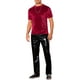 thumbnail image 2 of Camisetas de terciopelo INSPIRE CHIC para hombres, camiseta de cuello redondo de manga corta, camisetas de velour disco M roja, 2 of 5
