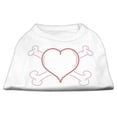 thumbnail image 4 of Pet Dog and Cat Shirt Rhinestone, "Heart  Crossbones", 4 of 10