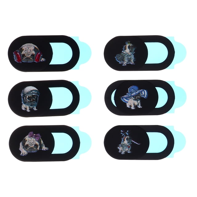 MasteelfCA 6PCS Computer Phone Dog Webcam Cover Multi-functional Practical Webcam Cover