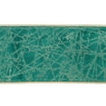 thumbnail image 3 of Vickerman 4" x 10 Yards Dark Green/Gold Lines Wired Edge Christmas Ribbon., 3 of 4