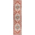 thumbnail image 3 of 2'x8' Runner Rugs, Yamaziot Vintage Washable Hallway Rug Runner with Rubber Backing, Non-Slip Distressed Carpet Floor Mat for Bedroom, Kitchen, Laundry, Entrance, Red, 3 of 11