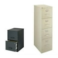 thumbnail image 1 of 2 Piece Value Pack 4 Drawer in Putty and Black 2 Drawer Filing Cabinet, 1 of 4