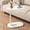 White, variant on laptop table, suitable for home office, coffee table and bedside sofa use. Sturdy metal frame, space-saving and easy to move.
