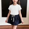 thumbnail image 5 of Amidoa Girls Short Sleeve Graphic Cute Cotton T-Shirts Kids Summer Tops Casual Soft Crewneck Tees Gray Size 3T, 5 of 5