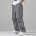 thumbnail image 5 of Mgmyaa Men's Flat Front Sports Pants With Drawstring Elastic Waist Stretchable Adjustable Straight Leg Full Length Soft Lightweight For Jogging, 5 of 8