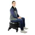 thumbnail image 4 of CanDo Ball Stool - Plastic - Mobile - No Back - Adult Size - with 20" Ball, 4 of 8
