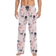 thumbnail image 2 of FREEAMG Cute Colorful Kittens Pajama Pants for Men, Men's Separate Bottoms, Pure Cotton Comfortable Lounge Pants?79?, 2 of 7