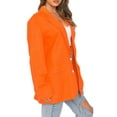 thumbnail image 3 of ZAXARRA Blazer à Manches Longues pour Femmes, Couleur Unie, Boutonné, 3 of 6