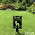 thumbnail image 3 of C-craft Yorkshire Terrier Guard Dog on Duty Yard Sign for Enhanced Security Warning Yard Sign Stake, 3 of 4