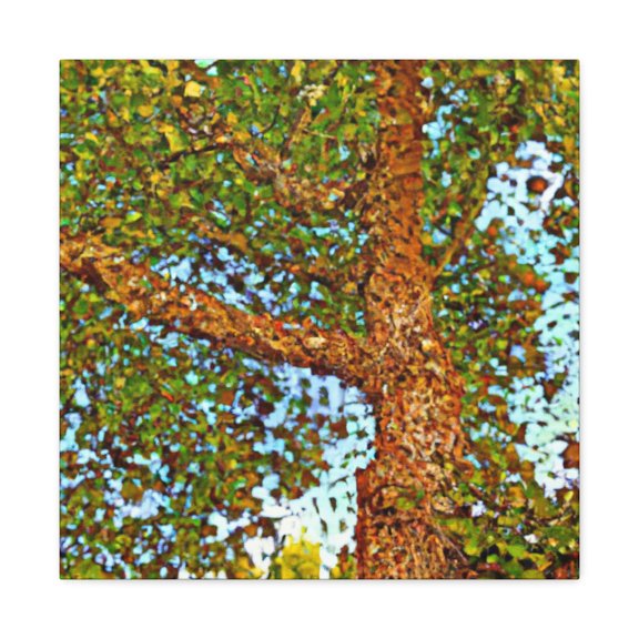 Oak Tree Mosaic. - Canvas