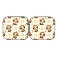 thumbnail image 7 of Disketp 2 Piece Sloth Yoga Pattern Windshield Sunshades,Folding Windshield Sun Shade For Car Suv Trucks Sedan,Blocks Uv Rays Sun Visor Protector-Medium, 7 of 7