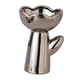 thumbnail image 4 of Jarrón de cerámica para flores, maceta, arreglos florales, jarrón decorativo Plata con forma de rosa, 4 of 9