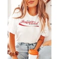 thumbnail image 2 of Summer Women's Front Printed Short Sleeve T Shirt Top Comfortable Breathable Fabric Casual Sports Style Christian Tee Tee For Adult, Men, Women, Teen, Teenager, Adolescent, Youth, 2 of 6