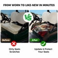 thumbnail image 4 of Golf Cart Seat Covers for 2 Seater,Santa Claus Microfiber Cart Seat Towel Blanket,Christmas Ball Christmas Tree Painting Absorbent Breathable Non Slip Bench Seats Protector for Golf Course 51"x31", 4 of 9