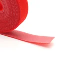 thumbnail image 2 of Red Cable Ties Reusable Loop Bundle Red Self Adhesive Nylon Strap Organizer Clip Wire Holder Management Fastening Tape DIY width 25mm 3 rolls, 2 of 5