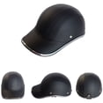 thumbnail image 3 of Casco de motocicleta medio casco de béisbol media cara con correa ajustable protección para la cabeza casco de seguridad a prueba de viento, 3 of 8