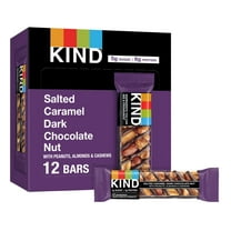 KIND Gluten Free Salted Caramel & Dark Chocolate Nut Snack Bars, 1.4 oz, 12 Count Box