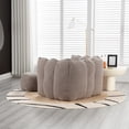 thumbnail image 4 of Soft Bean Bag Chair High Resilient Foam Lazy Sofa with Footstool Coffee, 4 of 5