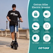 GOTRAX Atlas Adult Electric Scooter with 10 Pneumatic Tire , 30mph & 38 mile Range, Dual 600 W, 330lbs Max Load, Foldable &Portable, Black