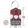 thumbnail image 2 of Rocae Chillin with My Gonme for Leather Luggage Baggage Tags ID Label Privacy Cover ID Label with Stainless Steel Loop and Address Card, 2 of 5