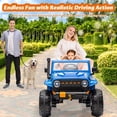 thumbnail image 2 of 24V Kids Ride On Truck 2 Seater Car Electric Power Vehicles w/Remote Control, 4-Wheeler Suspension, 4x55W Powerful Engine, 3 Speeds, LED Lights, 2 of 8