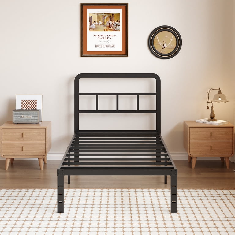 Maenizi, Twin XL Bed Frame with Headboard, Easy Assemble, Noise