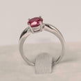 thumbnail image 2 of HeartsAndYou 1.5ct Natural Pink Ruby Classic 4 Prong Solitaire Ring 100% 14k SOLID White Gold, 2 of 8