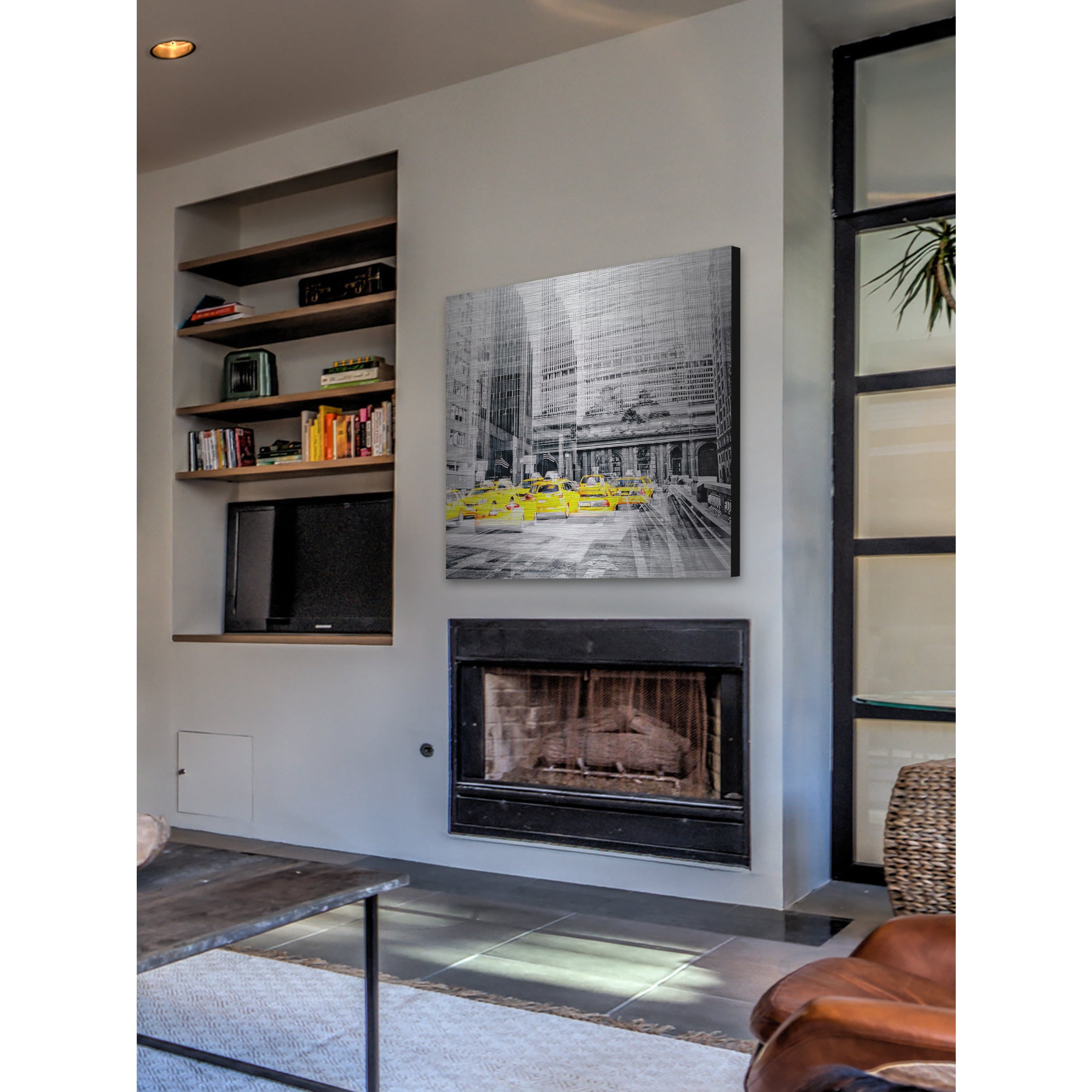 "The Rush" Painting Print on Brushed Aluminum