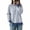 Navy, variant on Sweaters for Women Stripe Side Slit Casual Loose Long Sleeve Tops Fall Winter Pullover Knit Blouse Daily Wear