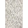 thumbnail image 1 of Bashian H112-GY-5X8-H27 Santa Fe Collection Geometric Contemporary Leather Hand Stitched Area Rug, Grey - 5 x 8 ft., 1 of 1