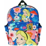 Disney Womens Alice In Wonderland 12" Deluxe Oversize Print Daypack Backpack Bag