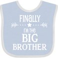 thumbnail image 3 of Inktastic Finally Im the Big Brother Boys Baby Bib, 3 of 4