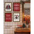 thumbnail image 2 of Hieng Vintage Christmas Wall Art Decor, Merry Christmas Santa Claus Wall Posters Prints Set of 4, Christmas Wall Decor Gifts for Winter Holiday Living Room Bedroom Kitchen (Unframed), 2 of 6