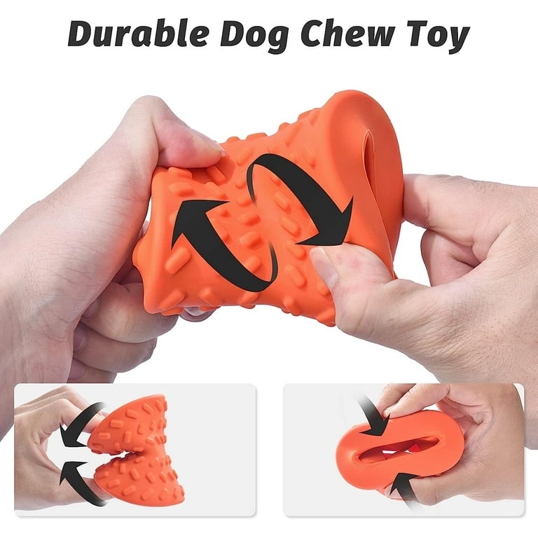 Interactive Treat Dispensing Puppy Toys - Dog Bones For Aggressive