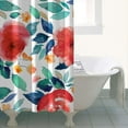 thumbnail image 5 of Waterproof Pioneer Shower Curtain 36x72 Inch Polyester Unique Colorful Floral Shower Curtain for Bathroom Hotel Home Decor with 7 Plastic Hooks, 5 of 5