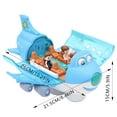 thumbnail image 2 of CanGonggg Children's Airplane Toy Universal Wheel Luminous Airplane Model Toddler Books Baby Toys 12-18 Months Learning Toys For Toddlers 1-3 Toys Sensory Toys For Toddlers 1-3, 2 of 6