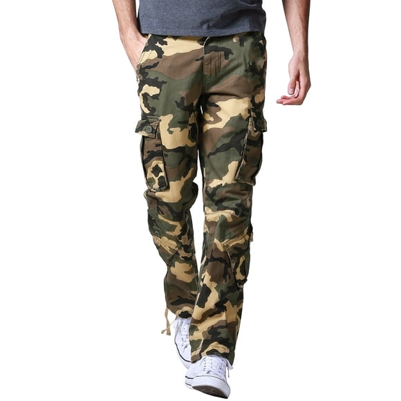 Pantalones Cargo Match #3357 Camuflaje Caqui 100% Algodón