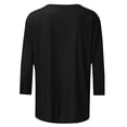 thumbnail image 4 of Lpmadey Leopard Print Tops for Women Y2k Funny Graphic 3/4 Sleeve Crewneck Summer T-Shirt Plus Size Tunic Tops, 4 of 4