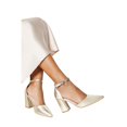 thumbnail image 3 of Dorothy Perkins Womens Blanche Pointed Ankle Strap High Block Heel Court Shoes, 3 of 4