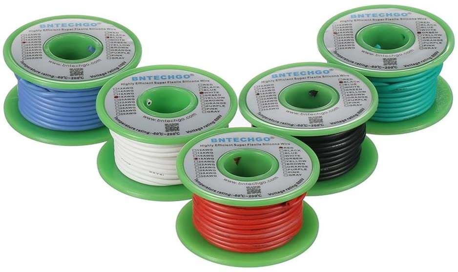 20 Gauge Silicone Wire Spool Red And Black Each25ft Flexible AWG Stranded Wire