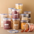 thumbnail image 2 of Luckyn Plastic Food Storage Jars, Airtight Food Containers, Transparent Plastic Storage Box Food Storage Organization Canisters, 2 of 8