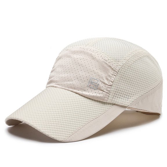 pxiakgy hats for women uni mesh cap breathable hat work cap plain sunshade baseball cap mountain climbing outdoors summer cap beige one size
