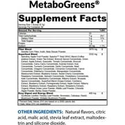 BioTrust MetaboGreens Superfood Powder, Super Greens Vegetable Powder Mix Made with Clinically-Researched Spectra, Non GMO, Soy Free, Gluten Free, Dairy Free, Energizing Berry Flavor (30 Servings)