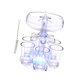 thumbnail image 2 of 6 Dispensadores de vidrio, accesorios para herramientas de bebida, dispensador de líquido transparente para bodas Luz de cepillo de 6 tazas, 2 of 9